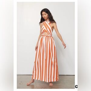 Rosario dress Mara Hoffman - NWT - M - stripes - orange